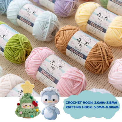 Soft Chenille Crochet Yarn 50g - Susan's Family Brand