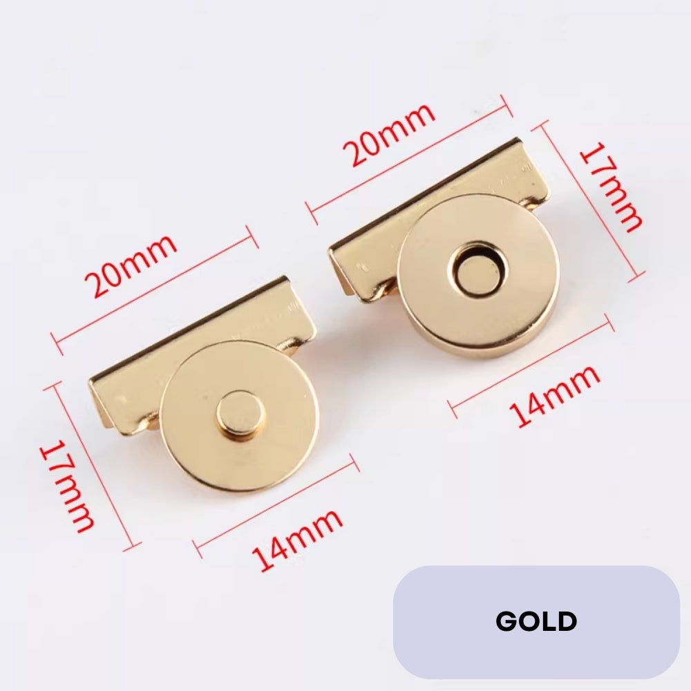 No-Sew Magnetic Snap Buckle for Handmade Bags