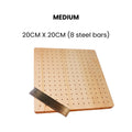 Wooden Blocking Board for Crochet & Knitting - Adjustable Peg Board w/ Steel Rods